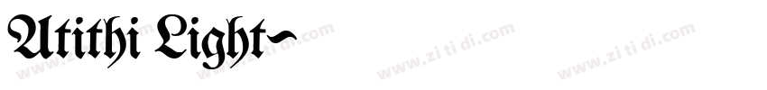 Atithi Light字体转换